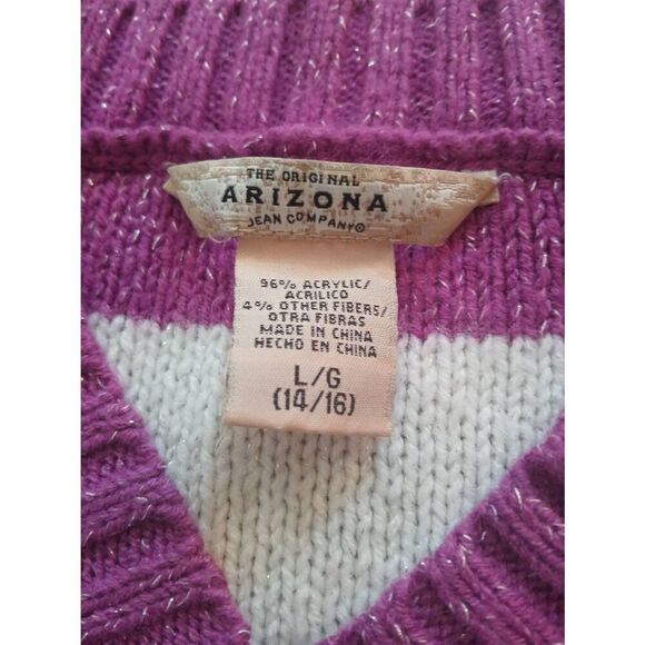 Arizona Jean Co. Sweater Size: L/G  (14 - 16) (1255) - Picture 2 of 5